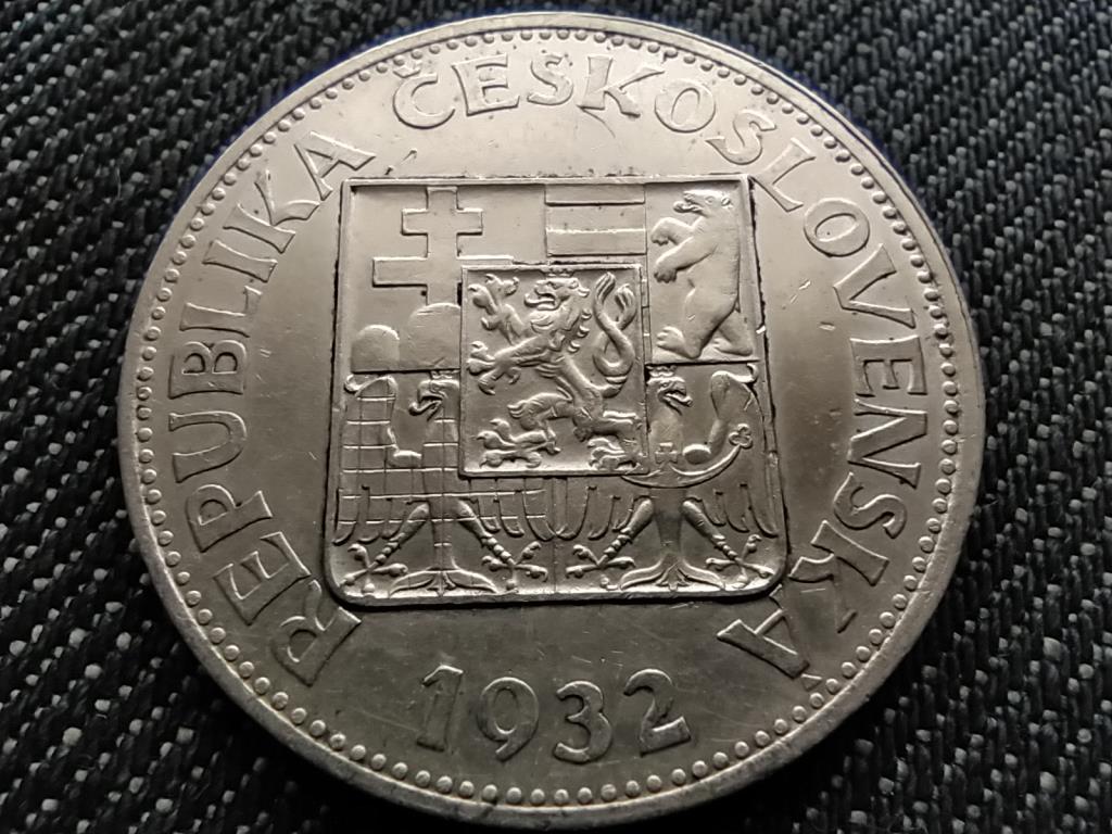 Csehszlov&aacute;kia Első K&ouml;zt&aacute;rsas&aacute;g (1918-1938) .700 Ez&uuml;st 10 Korona