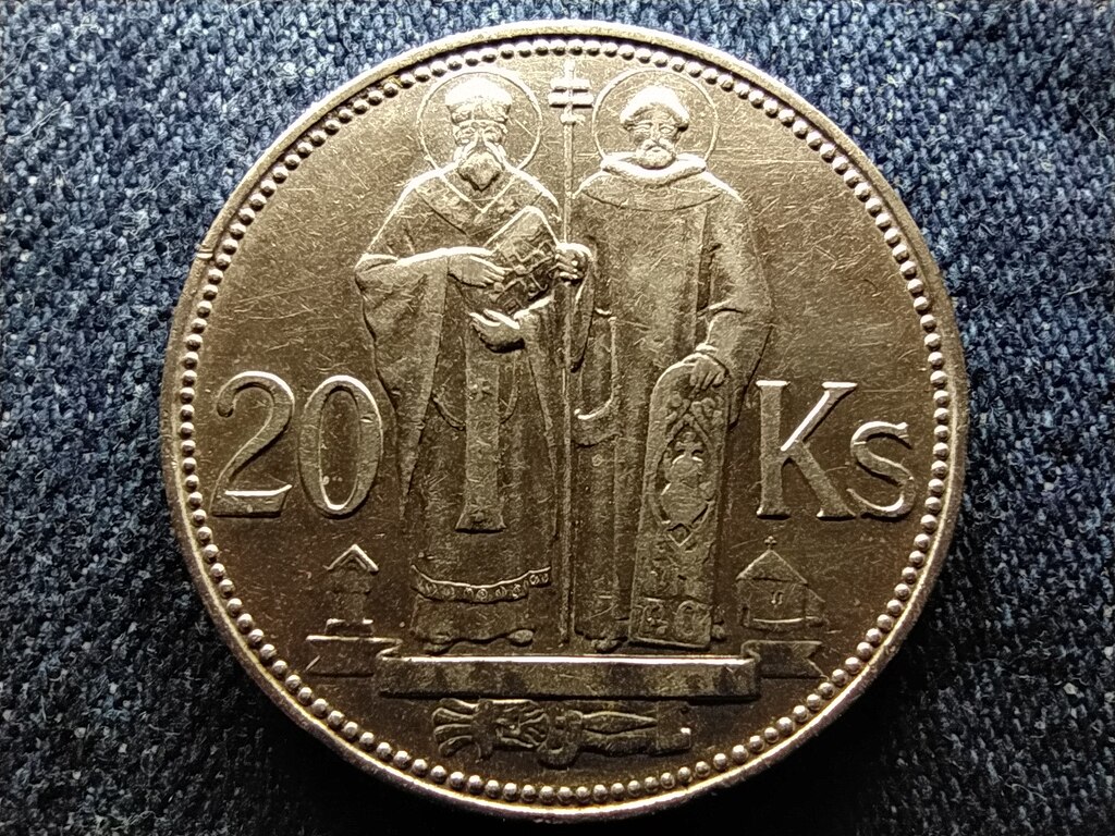 Szlov&aacute;kia Szent Cirill &eacute;s Met&oacute;d .500 ez&uuml;st 20 Korona