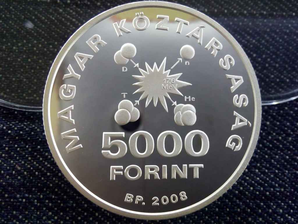 Teller Ede sz&uuml;let&eacute;s&eacute;nek 100. &eacute;vfordul&oacute;j&aacute;ra .925 ez&uuml;st 5000 Forint
