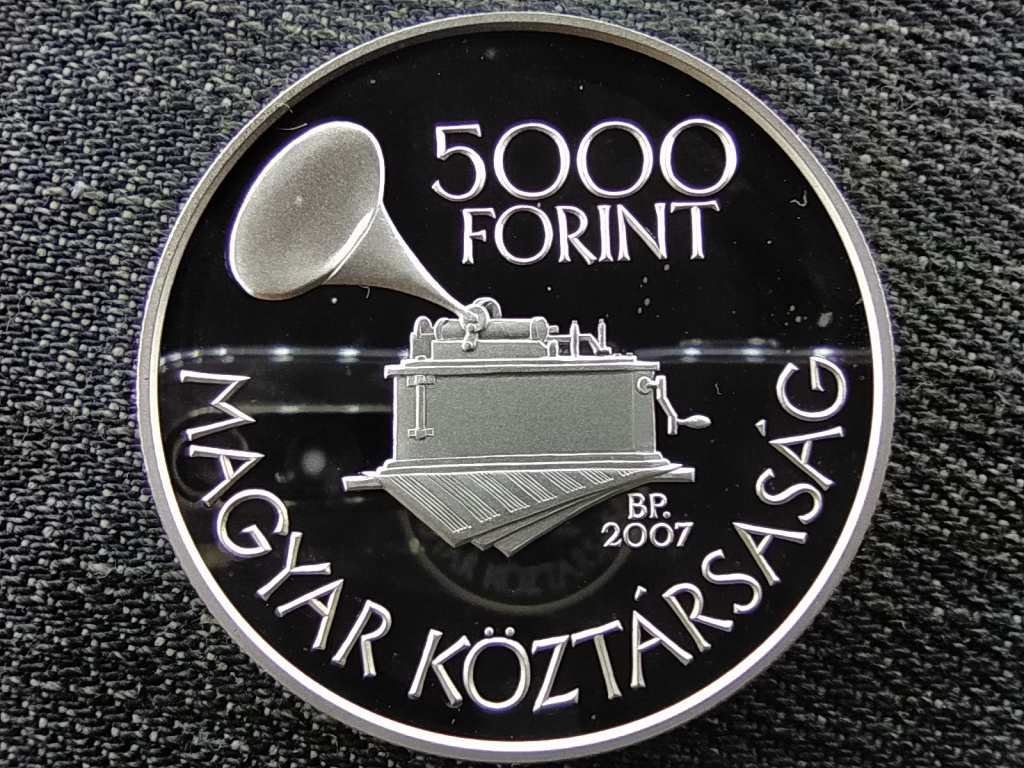 Kod&aacute;ly Zolt&aacute;n .925 ez&uuml;st 5000 Forint