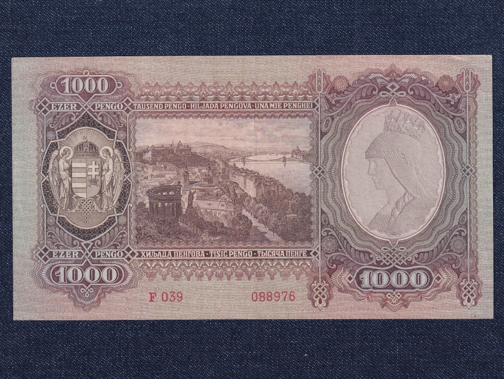 Veszpr&eacute;mi sorozat (1943) 1000 Pengő bankjegy