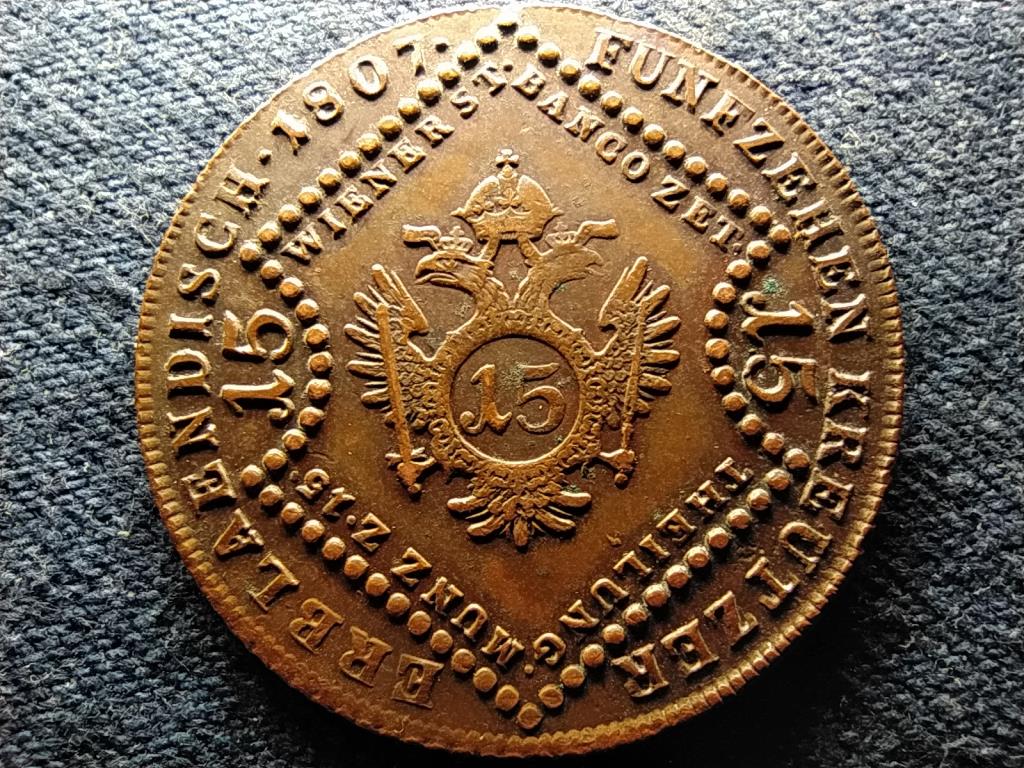 Ausztria II. Ferenc (1792-1835) 15 Krajc&aacute;r