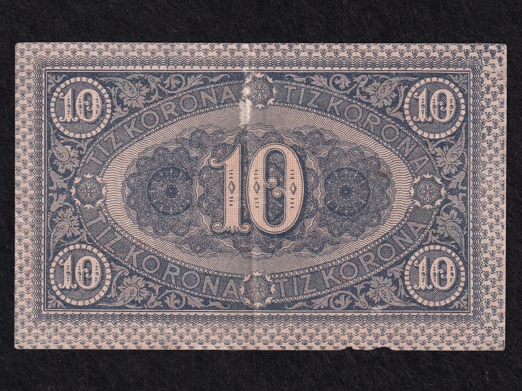 P&eacute;nzt&aacute;rjegy (1919-1920) 10 Korona bankjegy