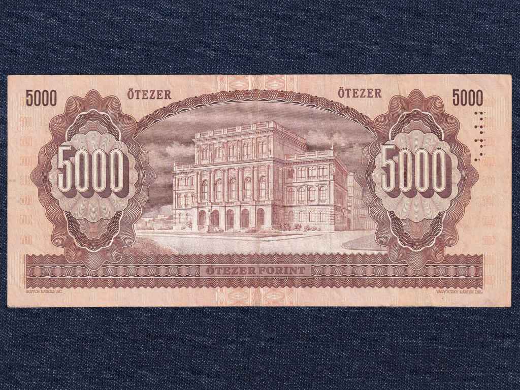 Harmadik Magyar K&ouml;zt&aacute;rsas&aacute;g (1989-napjainkig) 5000 Forint bankjegy
