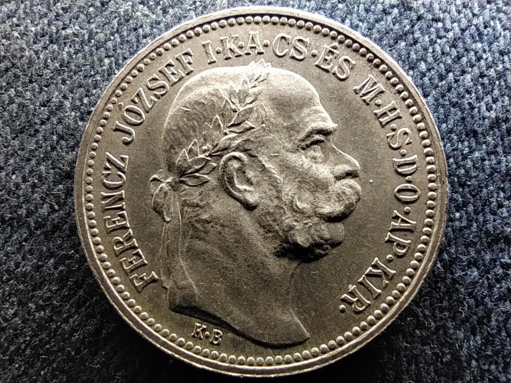Magyarorsz&aacute;g I. Ferenc J&oacute;zsef (1848-1916) .835 Ez&uuml;st 1 Korona 