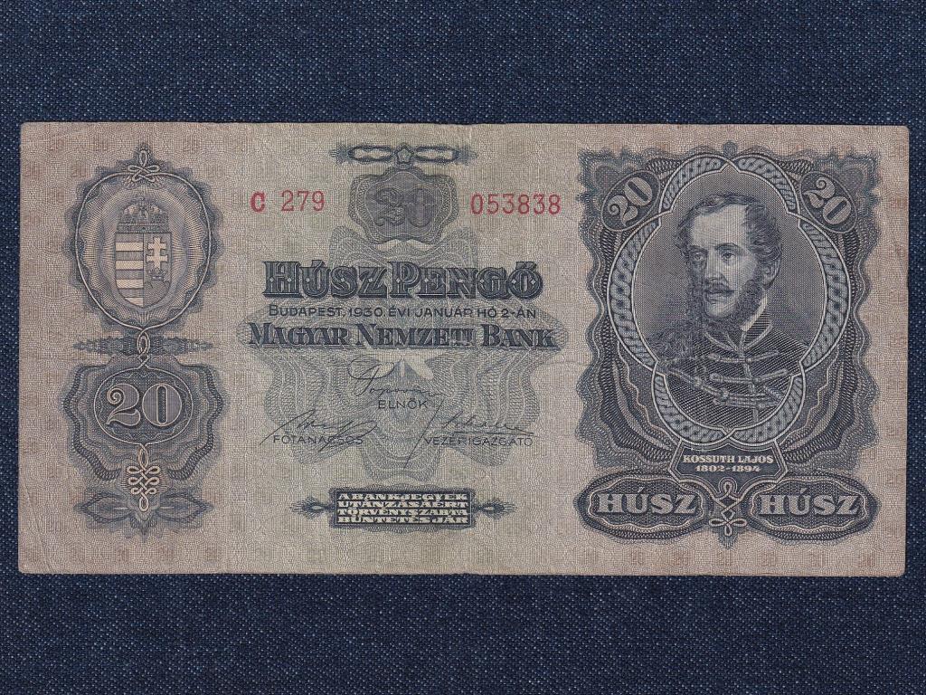 M&aacute;sodik sorozat (1927-1932) 20 Pengő bankjegy