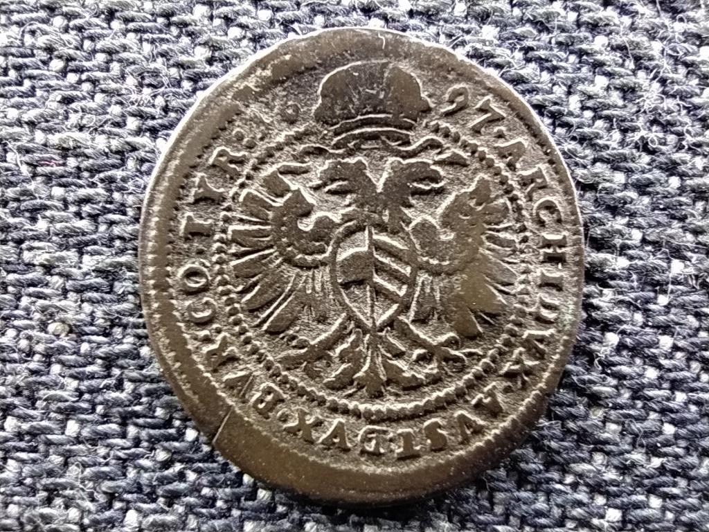 N&eacute;met-R&oacute;mai Birodalom Leopold I. cs&aacute;sz&aacute;r (1658-1705) ez&uuml;st 1 krajc&aacute;r