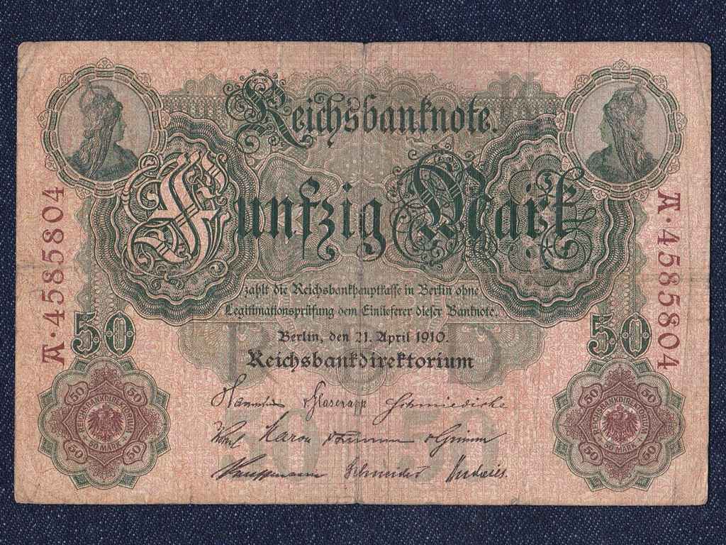 N&eacute;metorsz&aacute;g M&aacute;sodik Birodalom (1871-1918) pap&iacute;r 50 M&aacute;rka bankjegy