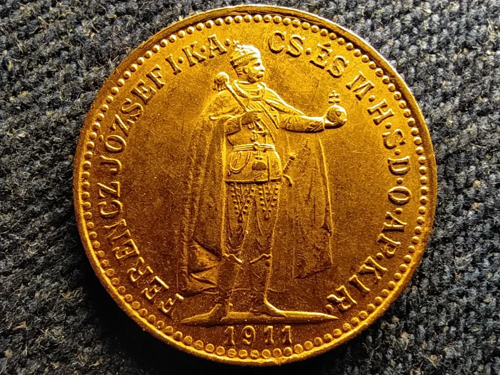 Magyarorsz&aacute;g I. Ferenc J&oacute;zsef (1848-1916) .900 Arany 10 Korona 3,3875g