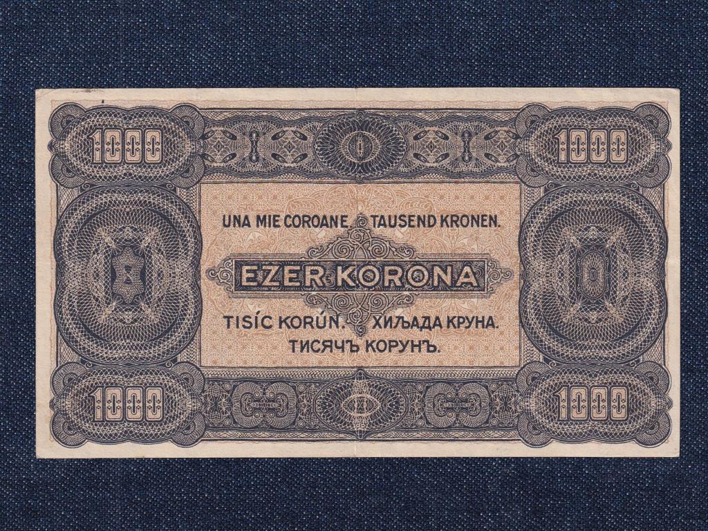 Kism&eacute;retű Korona &aacute;llamjegyek 1000 Korona bankjegy