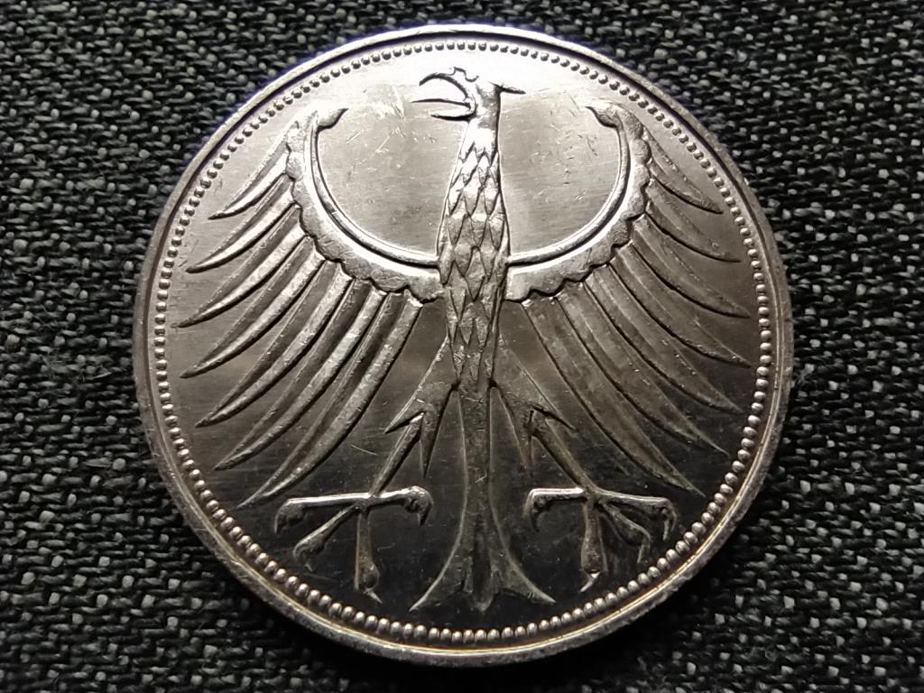 N&eacute;metorsz&aacute;g NSZK (1949-1990) .625 ez&uuml;st 5 M&aacute;rka