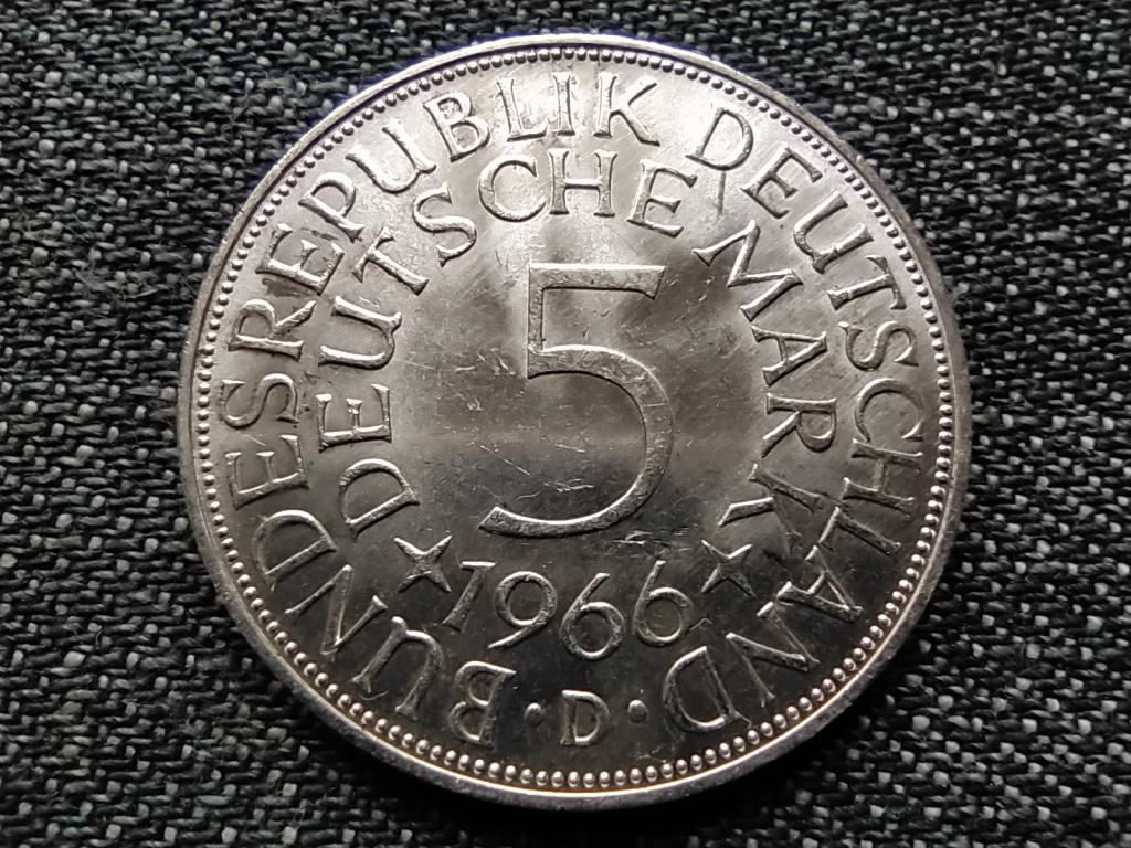 N&eacute;metorsz&aacute;g NSZK (1949-1990) .625 ez&uuml;st 5 M&aacute;rka