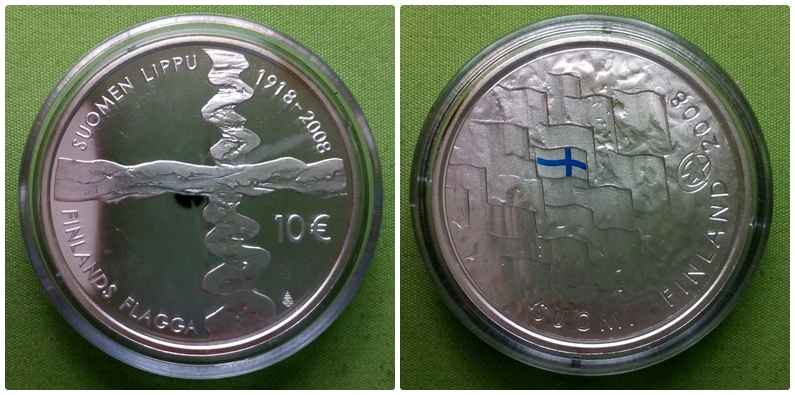 Finnorsz&aacute;g ez&uuml;st 10 Euro