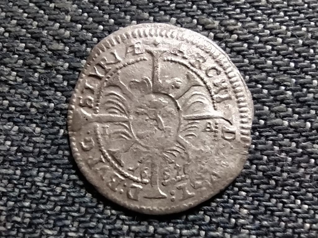 N&eacute;met-R&oacute;mai Birodalom Leopold I. cs&aacute;sz&aacute;r (1658-1705) ez&uuml;st 1 krajc&aacute;r
