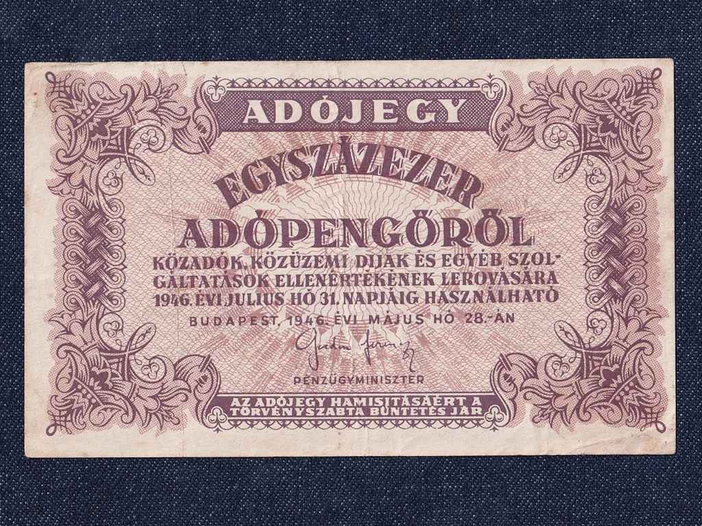 Ad&oacute;jegyek 100000 Ad&oacute;pengő bankjegy