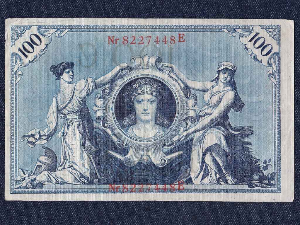 N&eacute;metorsz&aacute;g M&aacute;sodik Birodalom (1871-1918) 100 M&aacute;rka bankjegy