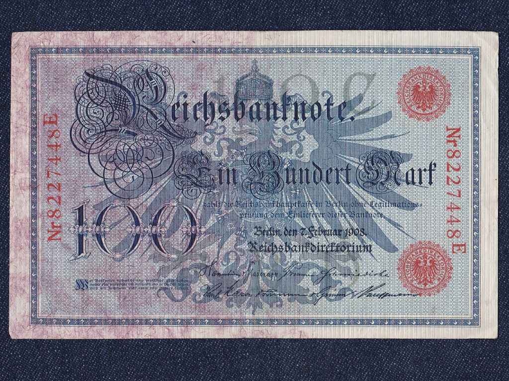 N&eacute;metorsz&aacute;g M&aacute;sodik Birodalom (1871-1918) 100 M&aacute;rka bankjegy
