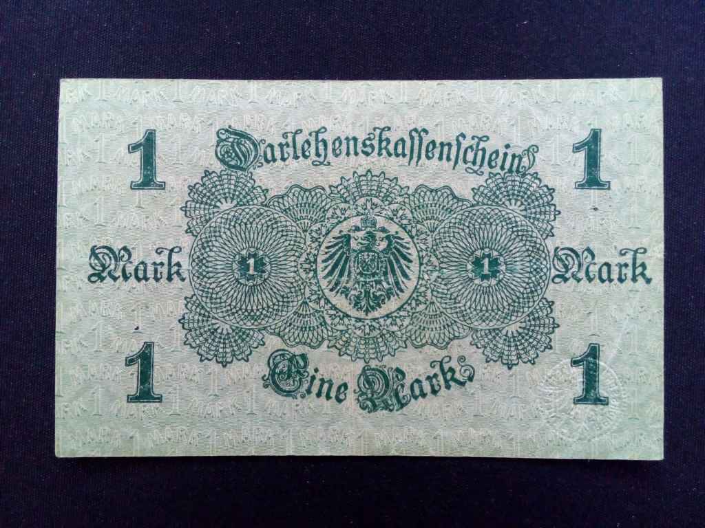 N&eacute;metorsz&aacute;g M&aacute;sodik Birodalom (1871-1918) 1 M&aacute;rka bankjegy