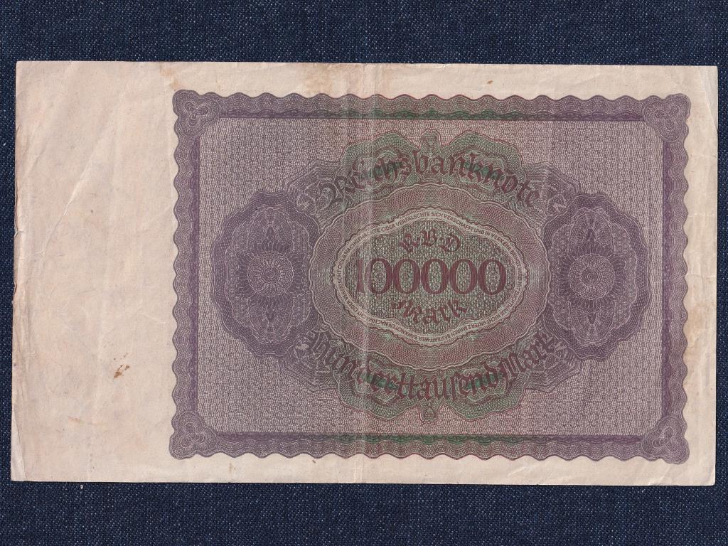 N&eacute;metorsz&aacute;g Weimari K&ouml;zt&aacute;rsas&aacute;g (1919-1933) 100000 M&aacute;rka bankjegy