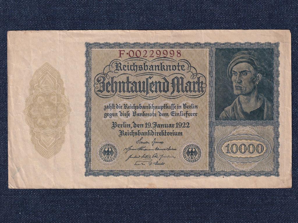 N&eacute;metorsz&aacute;g Weimari K&ouml;zt&aacute;rsas&aacute;g (1919-1933) 10000 M&aacute;rka bankjegy