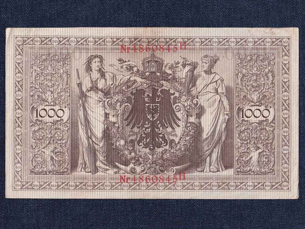N&eacute;metorsz&aacute;g M&aacute;sodik Birodalom (1871-1918) 1000 M&aacute;rka bankjegy