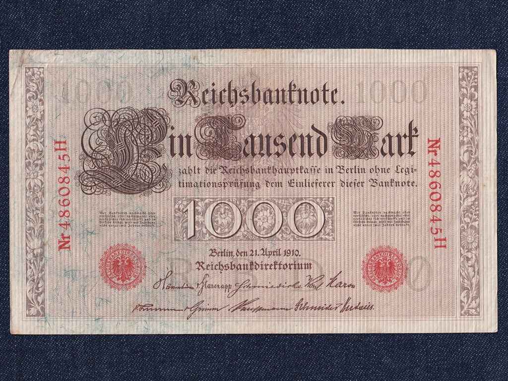 N&eacute;metorsz&aacute;g M&aacute;sodik Birodalom (1871-1918) 1000 M&aacute;rka bankjegy