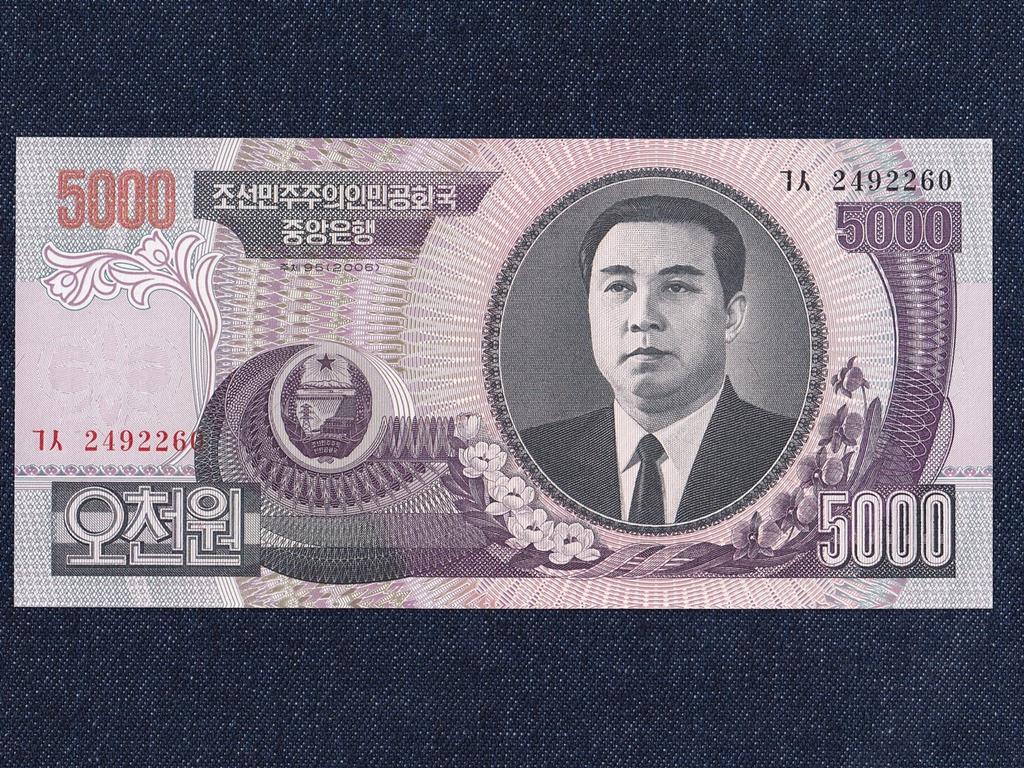 &Eacute;szak-Korea 5000 von bankjegy