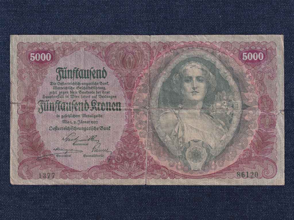 Ausztria 5000 Korona bankjegy