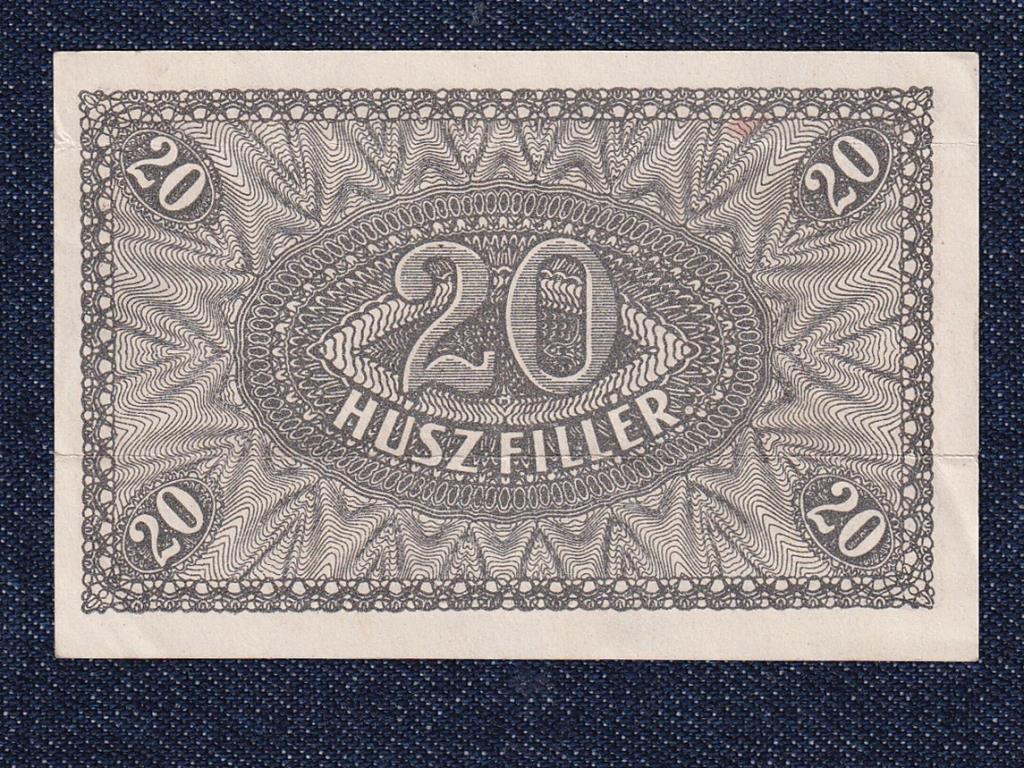 P&eacute;nzt&aacute;rjegy (1919-1920) 20 fill&eacute;r bankjegy