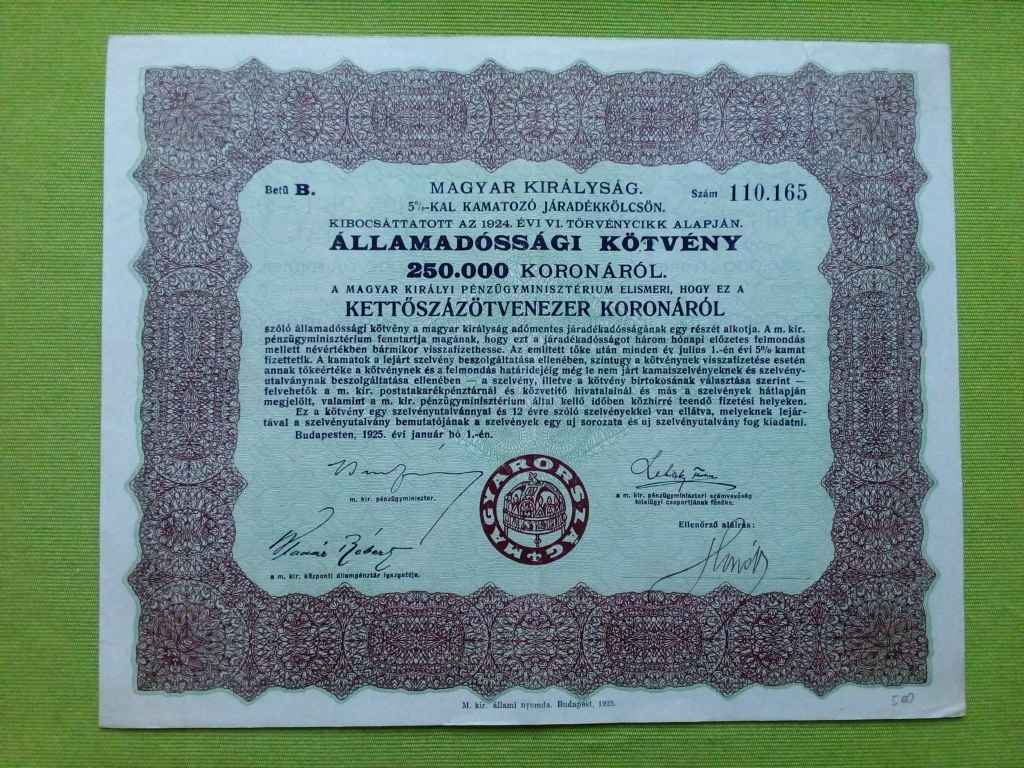 &Aacute;llamad&oacute;ss&aacute;gi k&ouml;tv&eacute;ny 25000 Koron&aacute;r&oacute;l