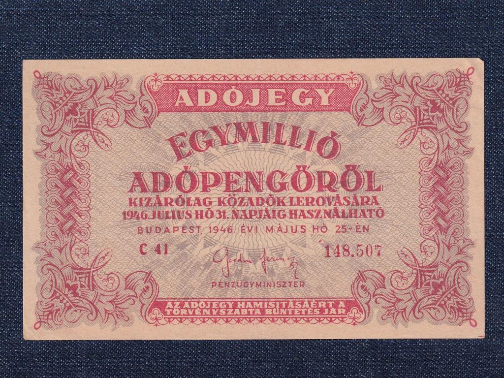 Ad&oacute;jegyek 1 milli&oacute; Ad&oacute;pengő bankjegy