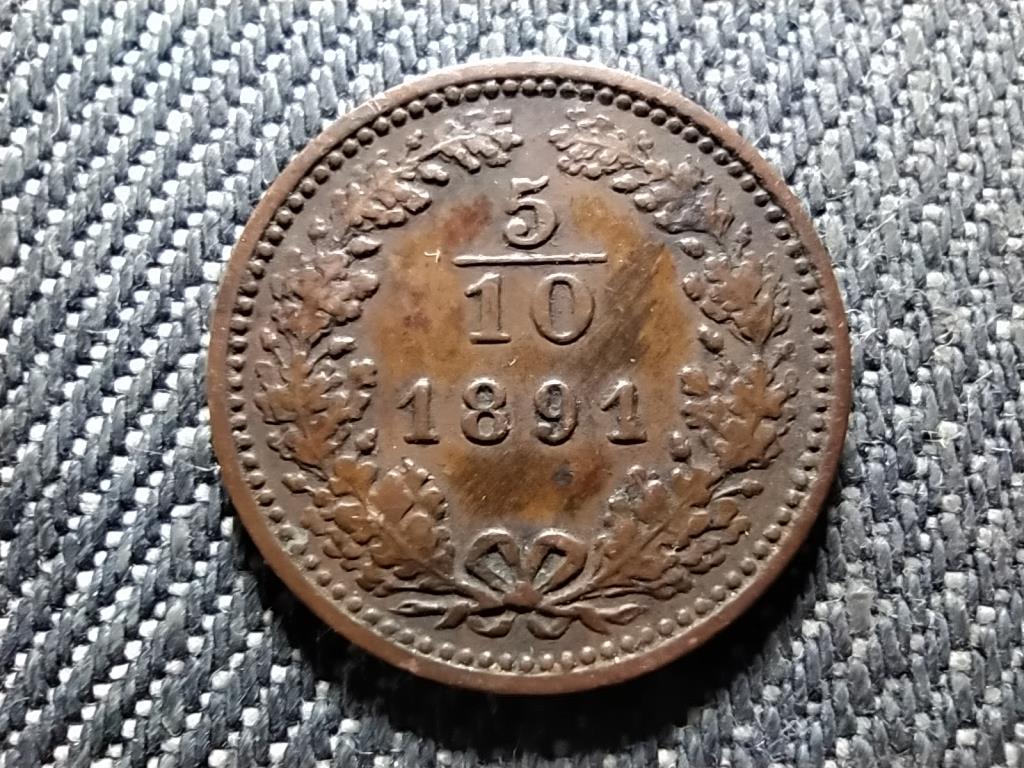 Ausztria Ferenc J&oacute;zsef 5/10 Krajc&aacute;r