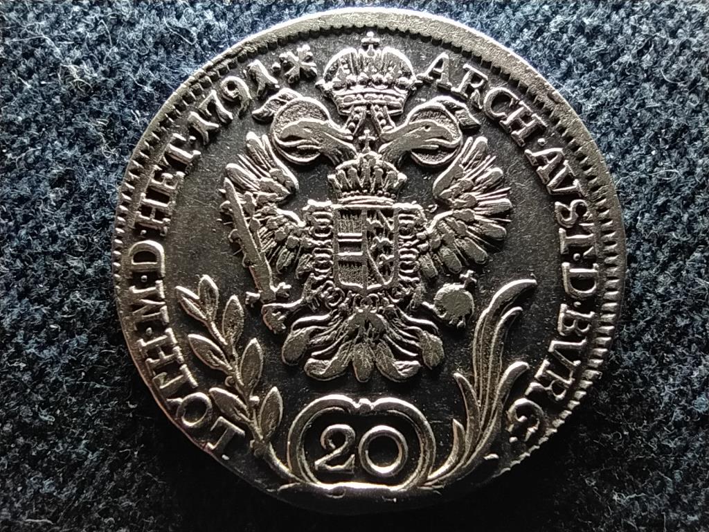 N&eacute;met-R&oacute;mai Birodalom Lip&oacute;t II. cs&aacute;sz&aacute;r (1790-1792) .583 ez&uuml;st 20 krajc&aacute;r