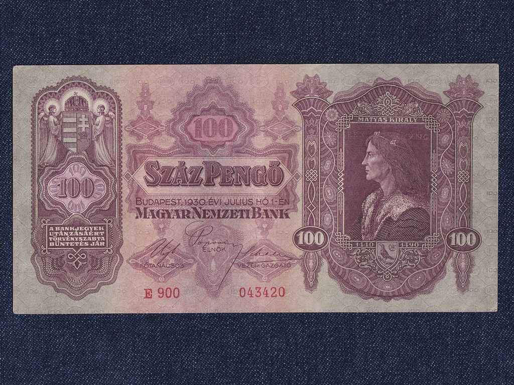 M&aacute;sodik sorozat (1927-1932) 100 Pengő bankjegy