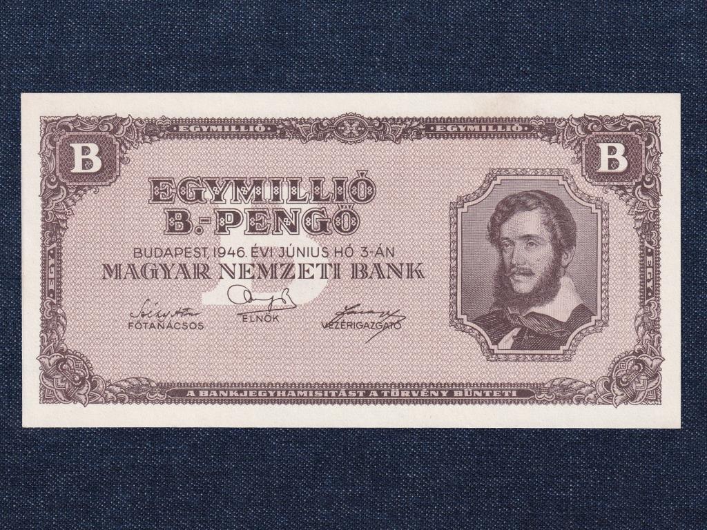 H&aacute;bor&uacute; ut&aacute;ni infl&aacute;ci&oacute;s sorozat (1945-1946) 1 milli&oacute; B.-pengő bankjegy