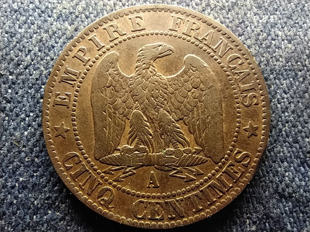 Franciaorsz&aacute;g III. Nap&oacute;leon (1852-1870) 5 Centimes