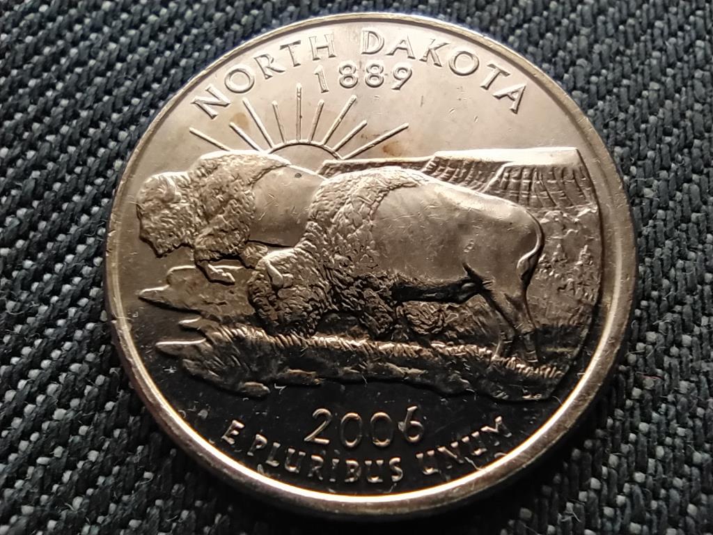 USA 50 State Quarters &Eacute;szak Dakota 1/4 Doll&aacute;r