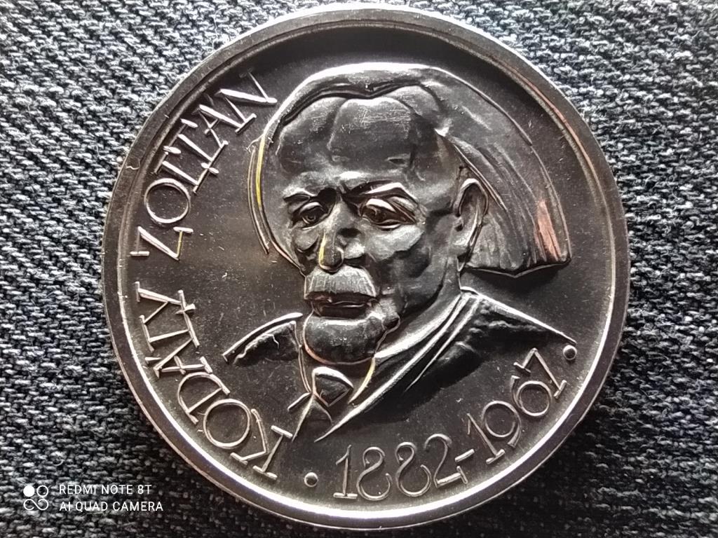 Kod&aacute;ly Zolt&aacute;n eml&eacute;k&eacute;rme-sorozat .750 ez&uuml;st 100 Forint