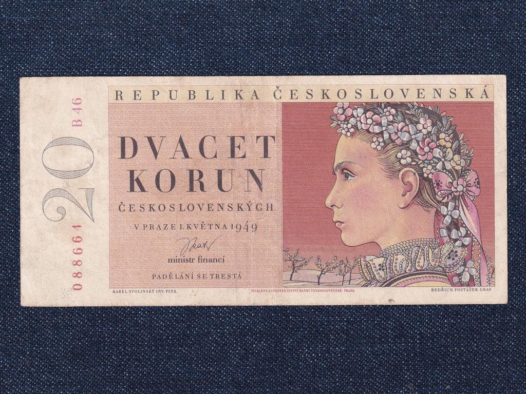 Csehszlov&aacute;kia 20 Korona bankjegy