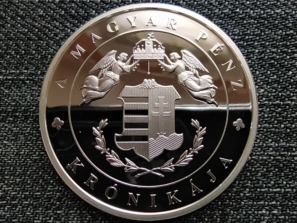 A magyar p&eacute;nz kr&oacute;nik&aacute;ja Cum Deo pro Patria et Libertate .999 ez&uuml;st