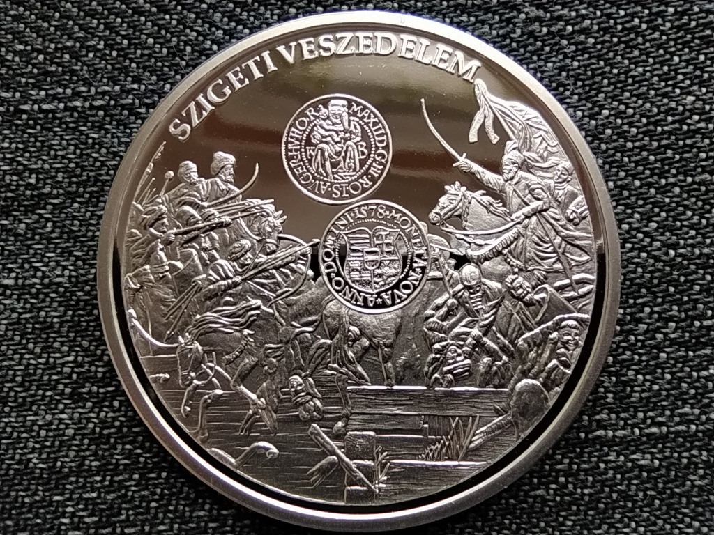 A magyar p&eacute;nz kr&oacute;nik&aacute;ja Szigeti veszedelem .999 ez&uuml;st