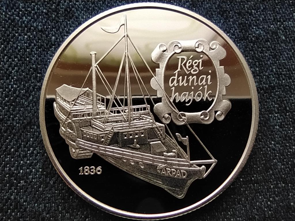 R&eacute;gi dunai haj&oacute;k &Aacute;rp&aacute;d 1836 .925 ez&uuml;st 500 Forint