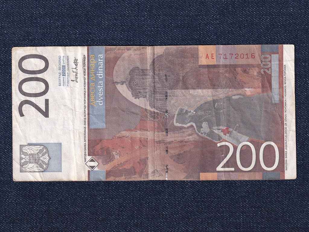 Jugoszl&aacute;via 200 D&iacute;n&aacute;r bankjegy