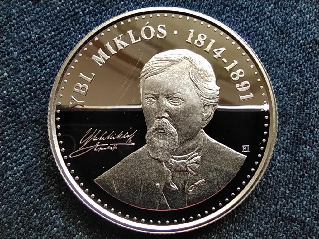 Ybl Mikl&oacute;s sz&uuml;let&eacute;s&eacute;nek 200. &eacute;vfordul&oacute;j&aacute;ra .925 ez&uuml;st 10000 Forint