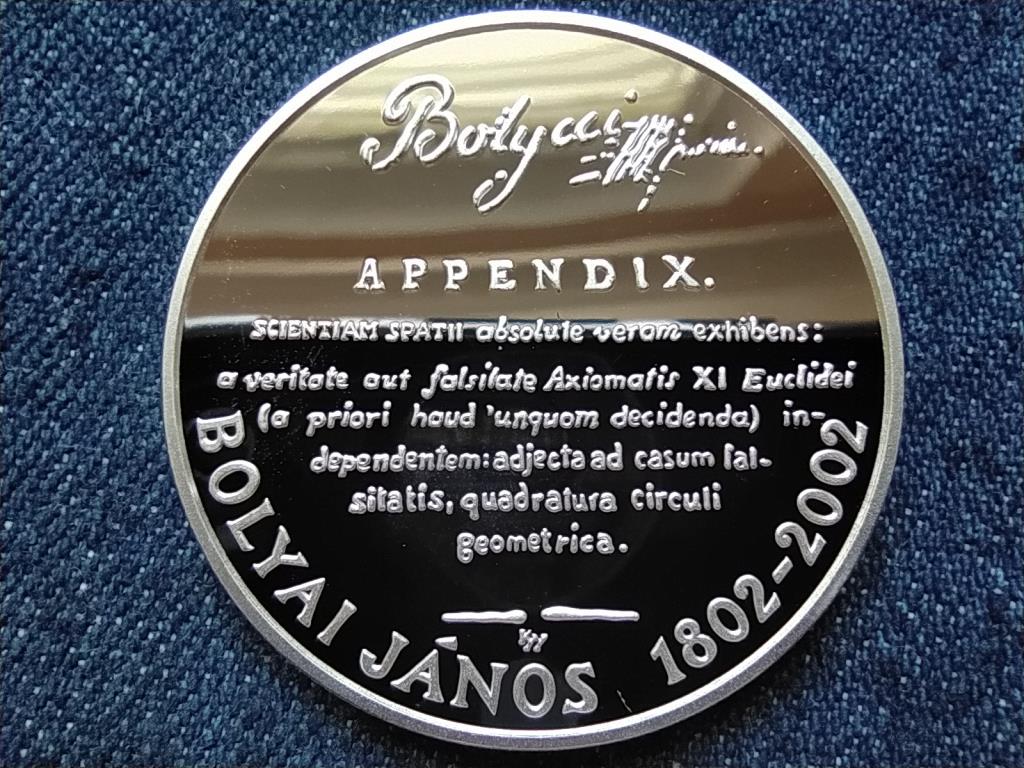 Bolyai J&aacute;nos .925 ez&uuml;st 3000 Forint