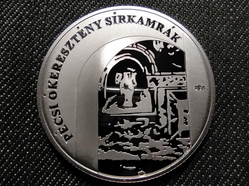 P&eacute;csi &oacute;kereszt&eacute;ny s&iacute;rkamr&aacute;k .925 ez&uuml;st 5000 Forint