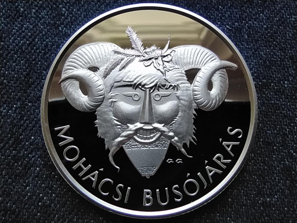 Magyarorsz&aacute;g Moh&aacute;csi bus&oacute;j&aacute;r&aacute;s 5000 Forint .925 Ez&uuml;st 