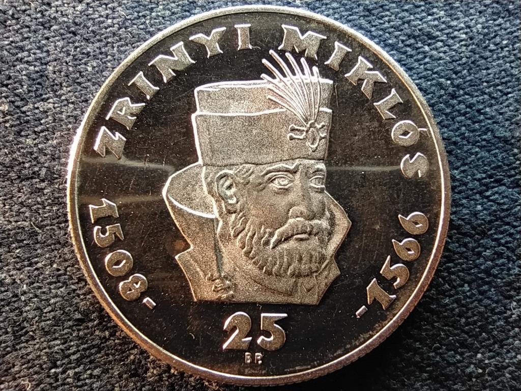 Zr&iacute;nyi Mikl&oacute;s eml&eacute;k&eacute;rme-sorozat ez&uuml;st 25 Forint