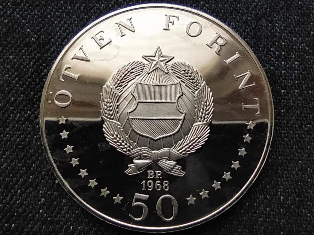 150 &eacute;ve sz&uuml;letett Semmelweis Ign&aacute;c .640 ez&uuml;st 50 Forint