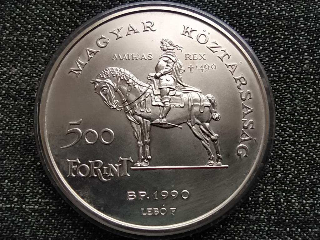 Regina Hungariae M&aacute;ty&aacute;s &eacute;s Beatrix .900 ez&uuml;st 500 Forint